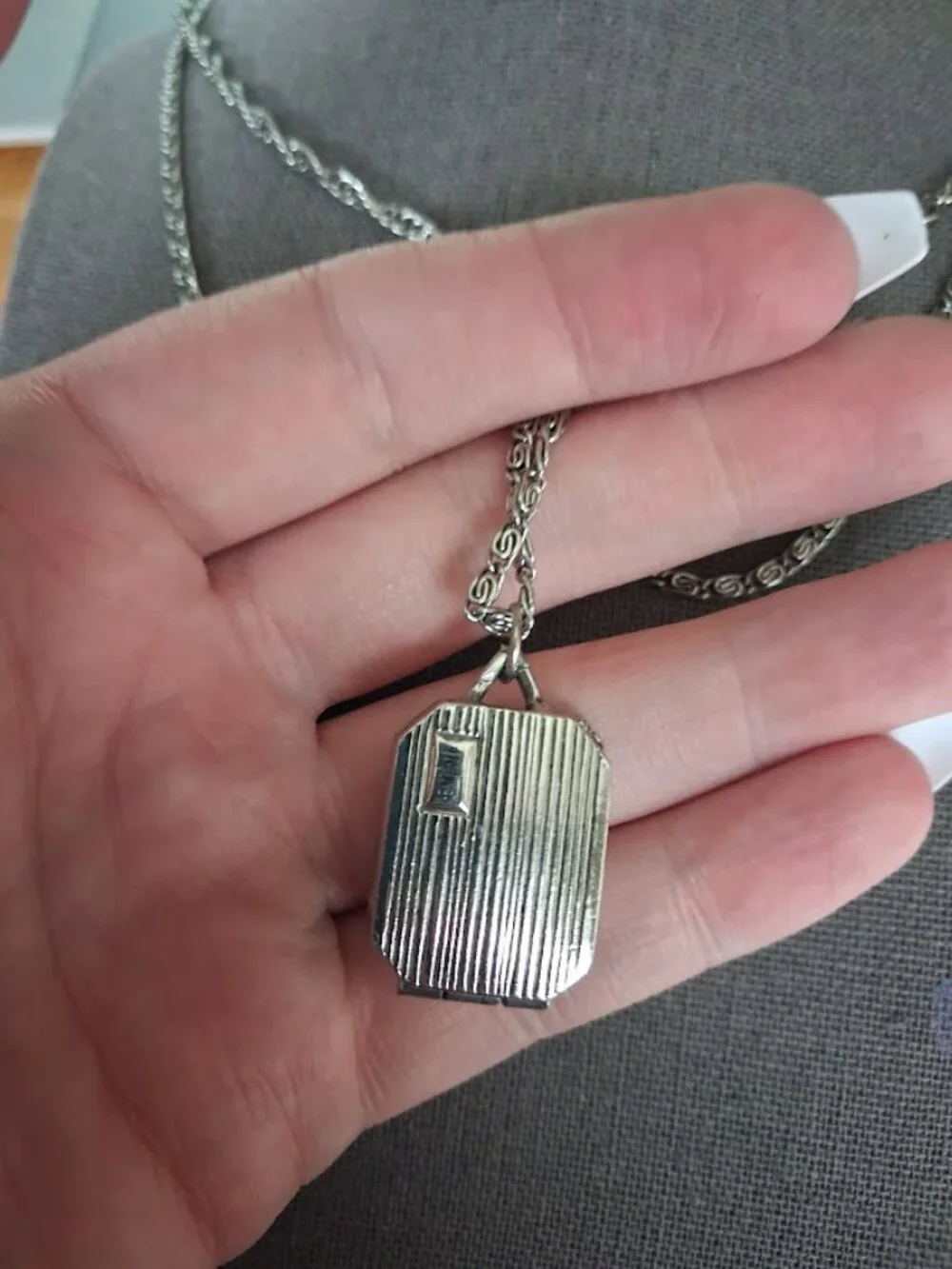 Double stranded Locket necklace